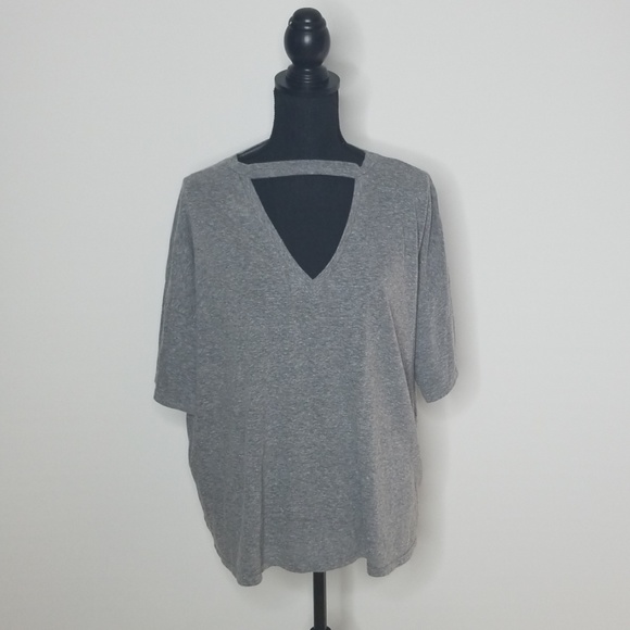 RACHEL Rachel Roy Tops - RACHEL Rachel Roy Grey Cutout Top/ 3 for $25
